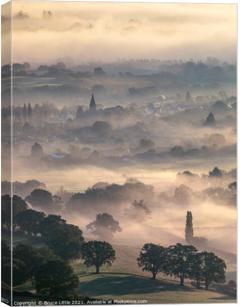 Welland Fog Canvas Print by Bruce Little