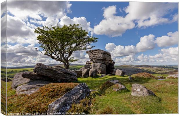 Emsworthy Rocks - Classic View Canvas Print by Bruce Little