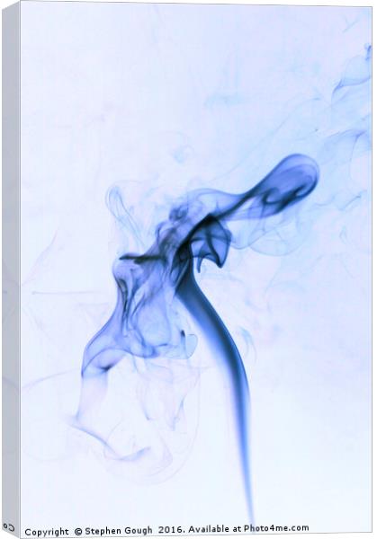 Smoke Trails - Blue Canvas Print by Stephen Gough