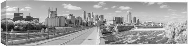 Minneapolis Stone Arch Bridge Canvas Print by Jim Hughes