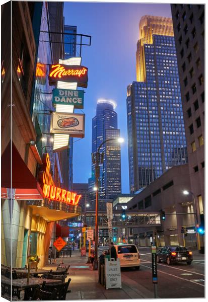 6th Street Minneapolis Canvas Print by Jim Hughes