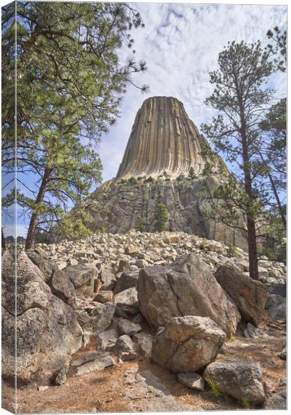 Devil's Tower National Monument Canvas Print by Jim Hughes