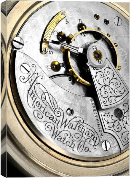 American Waltham Watch Company Canvas Print by Jim Hughes