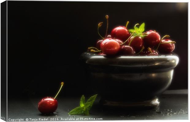 Would you like a cherry  Canvas Print by Tanja Riedel