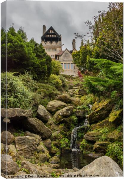 Moody Cragside Canvas Print by Robin Purser