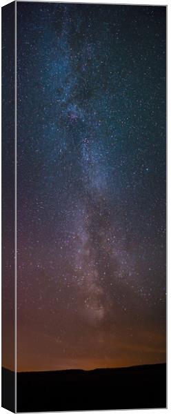 The Milky Way from Northumberland Canvas Print by Robin Purser