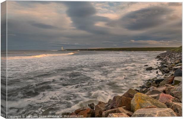 Scurdie Ness Lighthouse Montrose Canvas Print by Joe Dailly