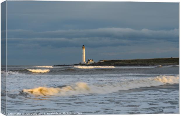 Scurdie Ness Lighthouse Montrose Canvas Print by Joe Dailly