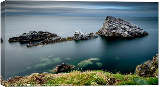Long Exposure landscape on the Moray Coast Scotland Canvas Print by Joe Dailly