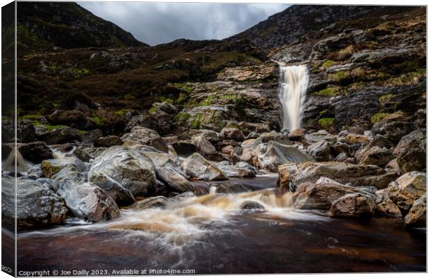 Spectacular Falls of Unich near Loch Lee Canvas Print by Joe Dailly