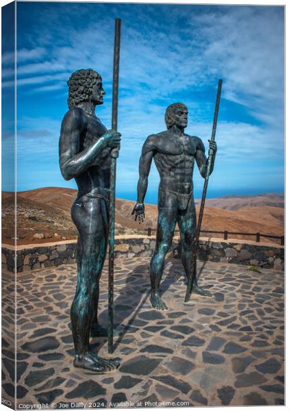Fuertaventura Statues Guise and Ayose  Canvas Print by Joe Dailly