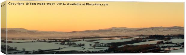 Black Mountains and Vale of Usk Canvas Print by Tom Wade-West