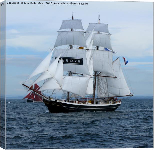 Tallship Morgenster Canvas Print by Tom Wade-West