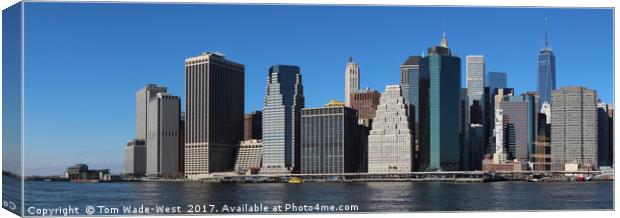 Lower Manhattan Canvas Print by Tom Wade-West