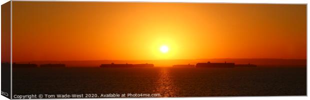 Suez Sunrise Canvas Print by Tom Wade-West