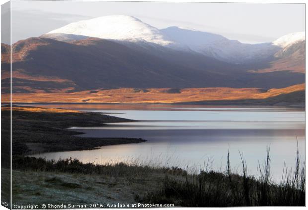 Loch Glascarnoch Canvas Print by Rhonda Surman