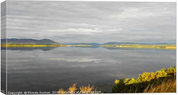 View from Dornoch Bridge Canvas Print by Rhonda Surman