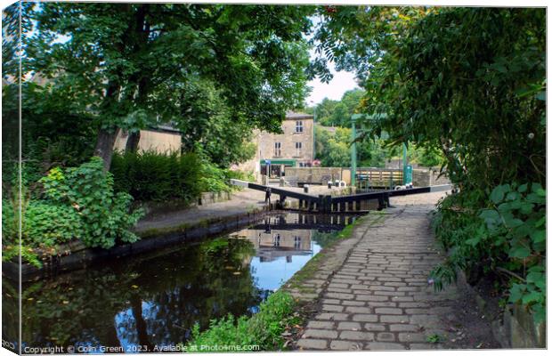 Todmorden Lock Canvas Print by Colin Green
