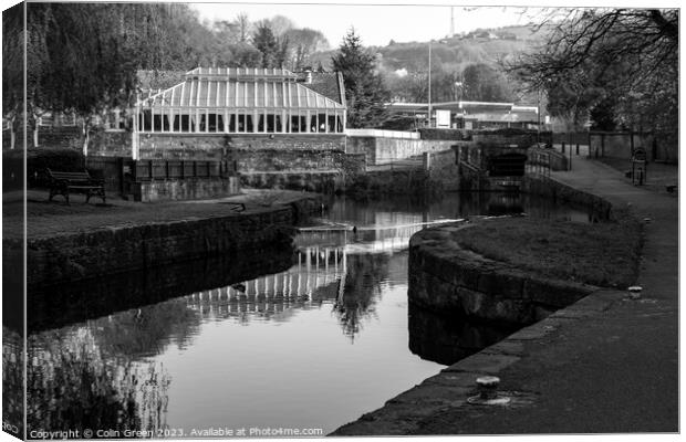 Halifax Branch Canal End Canvas Print by Colin Green