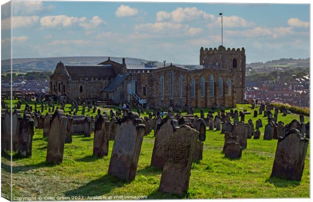 St Mary's Church, Whitby Canvas Print by Colin Green