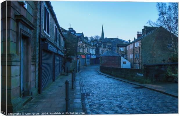 Water Street, Todmorden Canvas Print by Colin Green