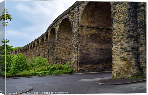 Denby Dale Viaduct Canvas Print by Colin Green