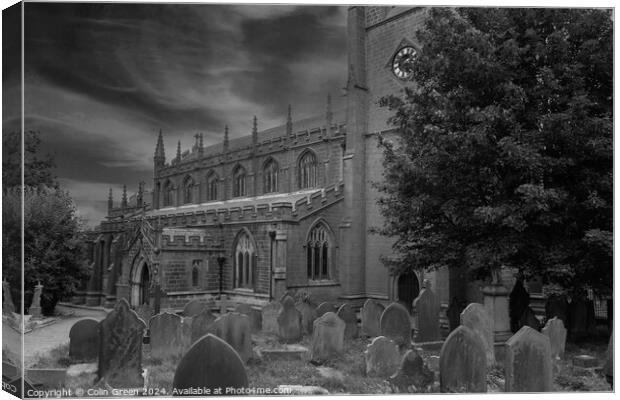 Church of St Thomas the Apostle, Heptonstall Canvas Print by Colin Green