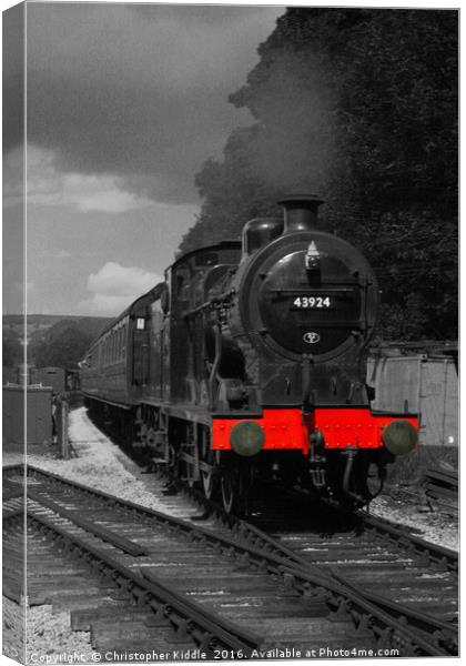 Steaming through Canvas Print by Christopher Kiddle