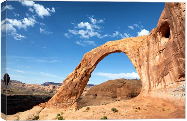 Corona arch in Utah state park Canvas Print by Thomas Baker
