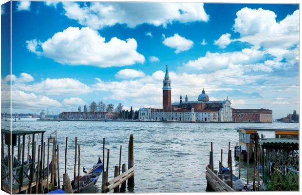 Grand Canal Venice  Canvas Print by Thomas Baker