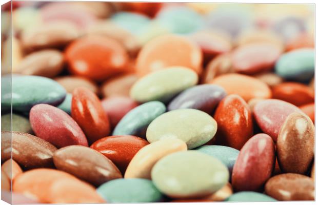 Sweet Colorful Candy Canvas Print by Radu Bercan