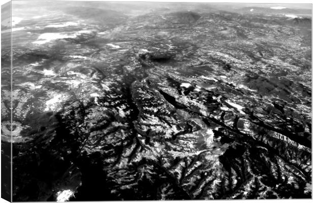 Earth Photo From 10.000m (32.000 feet) Canvas Print by Radu Bercan
