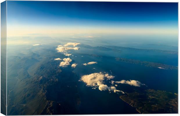 Earth Islands And Mediterranean Sea At 10.000m Alt Canvas Print by Radu Bercan