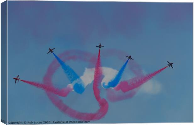  Red Arrow's display team Canvas Print by Rob Lucas