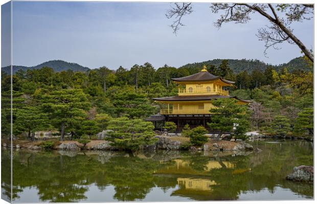 Kinkaku-ji Buddhist Zen Temple Canvas Print by Rob Lucas