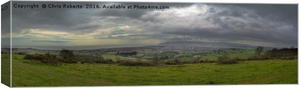 English Countryside View Canvas Print by Chris Roberts