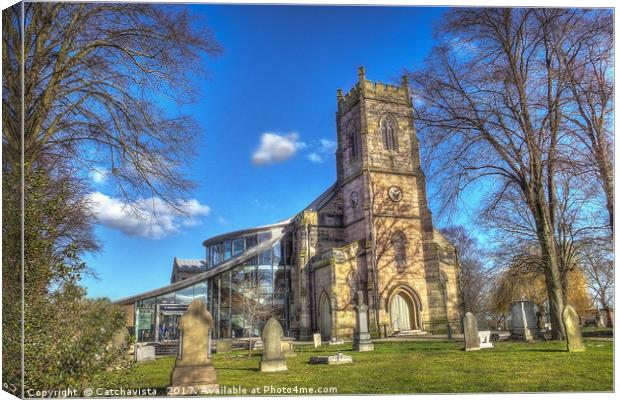 St Barnabus Church Canvas Print by Catchavista 