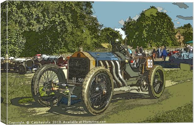 De Dietrich Racing Car Canvas Print by Catchavista 