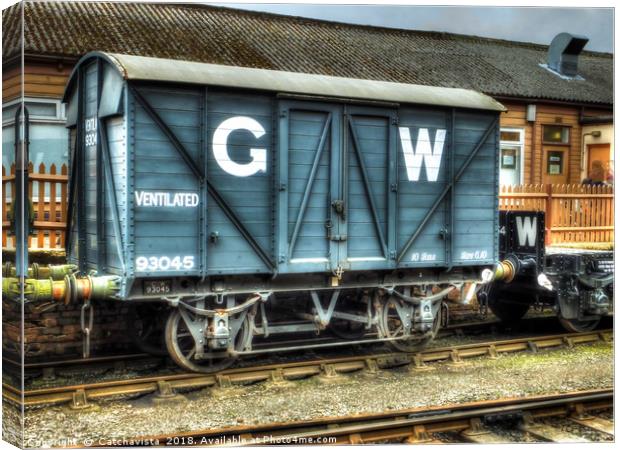 GWR Mink A Van  Canvas Print by Catchavista 