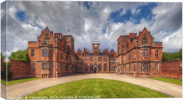 Aston Hall Canvas Print by Catchavista 