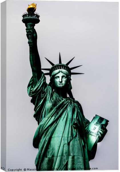 Statue of liberty Canvas Print by Massimo Lama