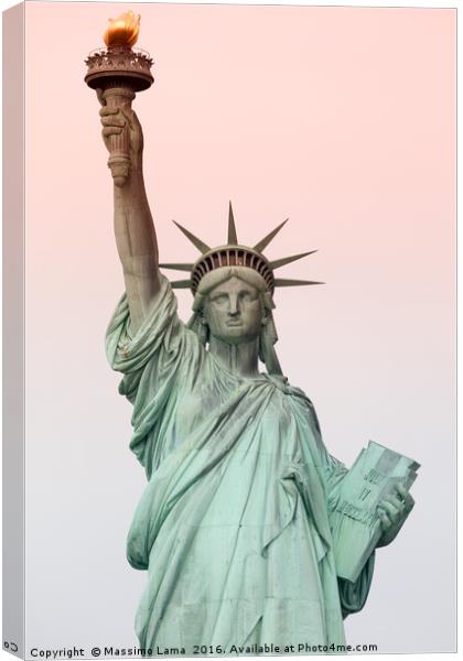 Statue of liberty Canvas Print by Massimo Lama