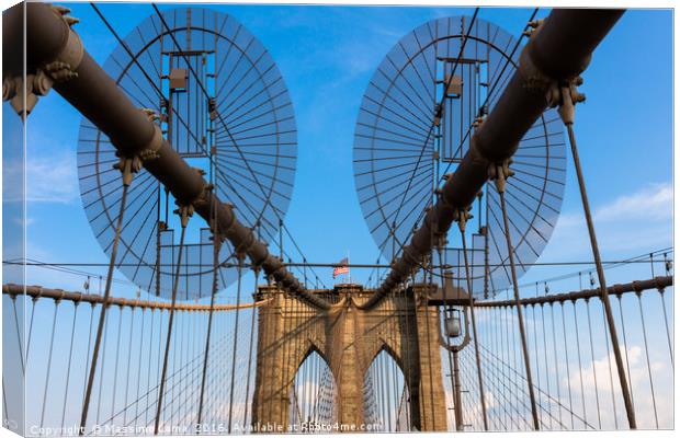 The Brooklyn Bridge Canvas Print by Massimo Lama