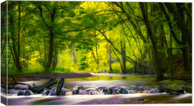 Dreamy woods Canvas Print by Kevin Elias