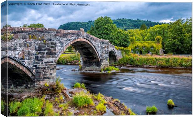 Timeless Welsh Charm: Llanrwst Tea Rooms Canvas Print by Kevin Elias