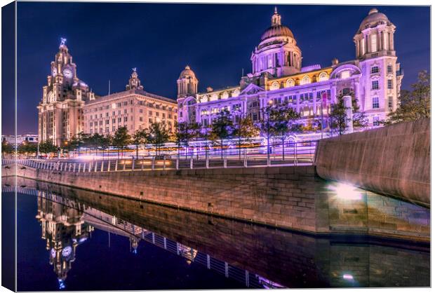 Three Graces of Liverpool Canvas Print by Kevin Elias