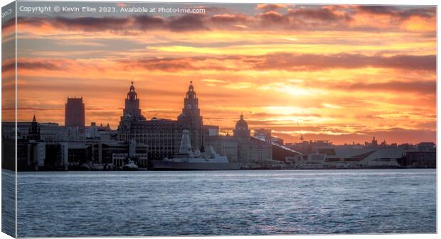 Liverpool sunrise Canvas Print by Kevin Elias