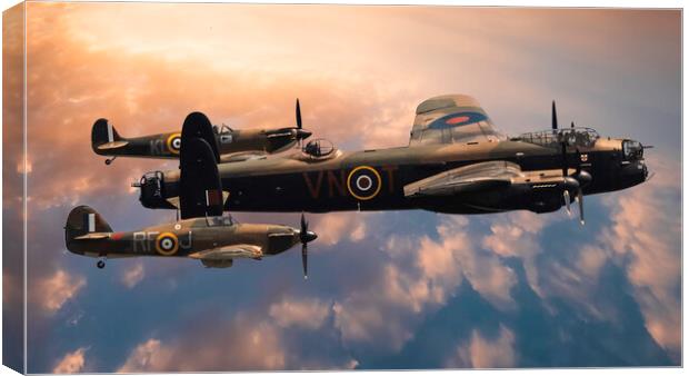 'Echoes of Britain's Airborne Valour' Canvas Print by Kevin Elias