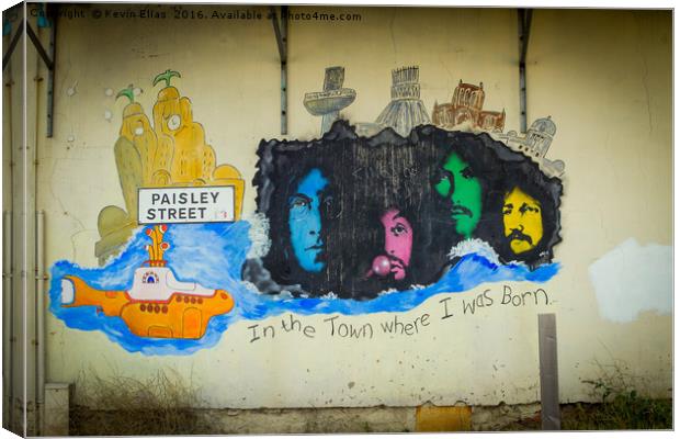 The Beatles street art Canvas Print by Kevin Elias