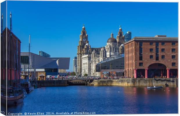 Captivating Albert Dock Panorama Canvas Print by Kevin Elias